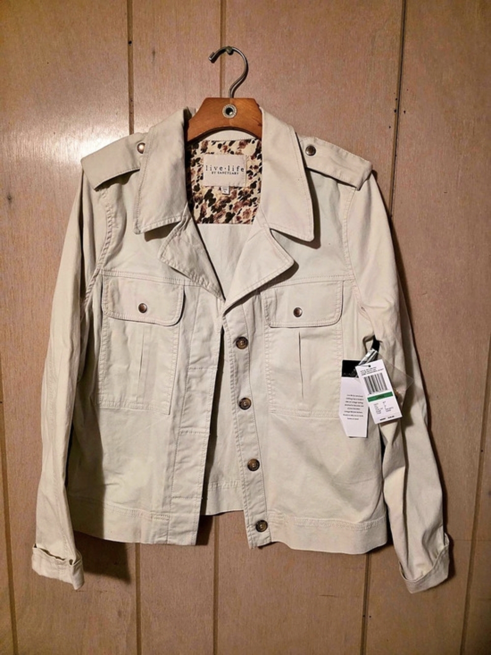 Live.Life by Sanctuary Eisenhower Jacket Beige Large